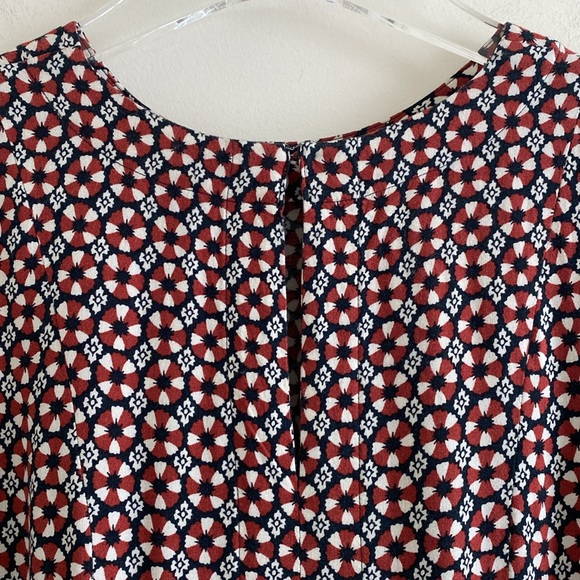 H&M Floral Patterned Swing Dress (Red) - Picture 13 of 16
